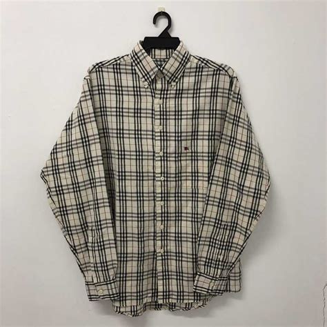 burberry nova check button down authentic|burberry nova check print.